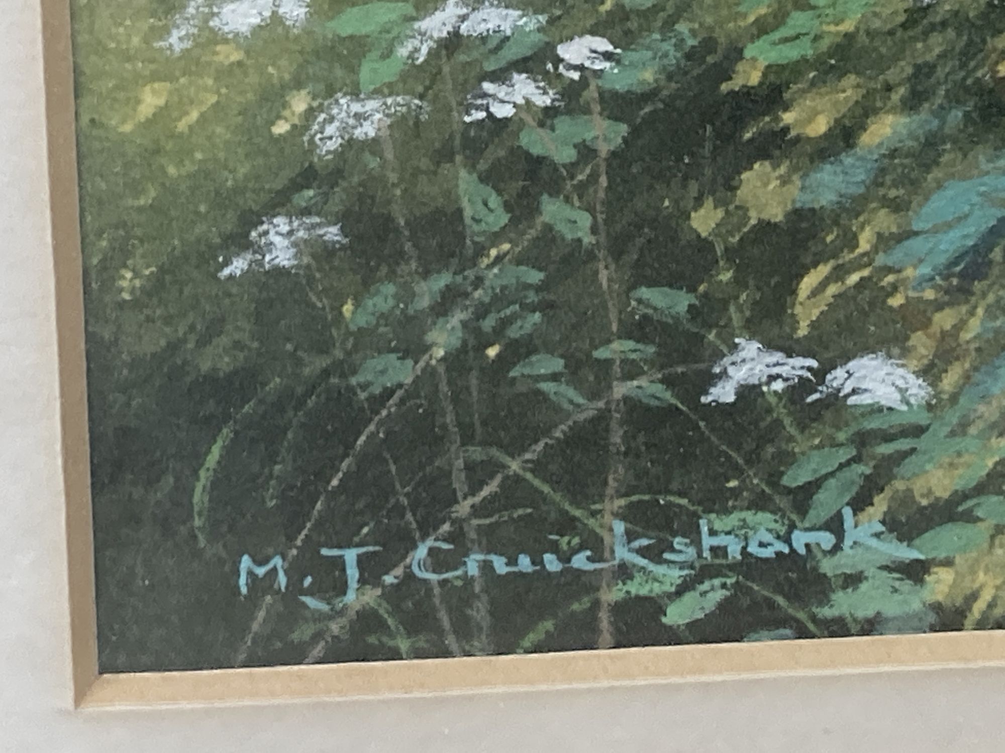 Michael Cruickshank, watercolour, Lane near Barcombe, signed, 25 x 20cm